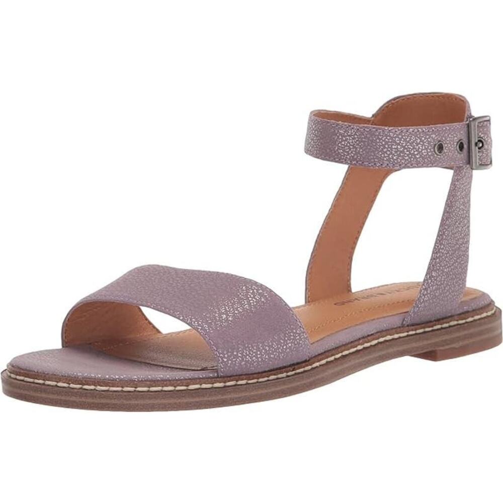 Lucky Brand Lavender Metallic Ankle-Strap Sandals